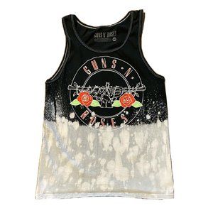 Guns N Roses Womens Tank Top Tie Dye Rock Shirt Size Small